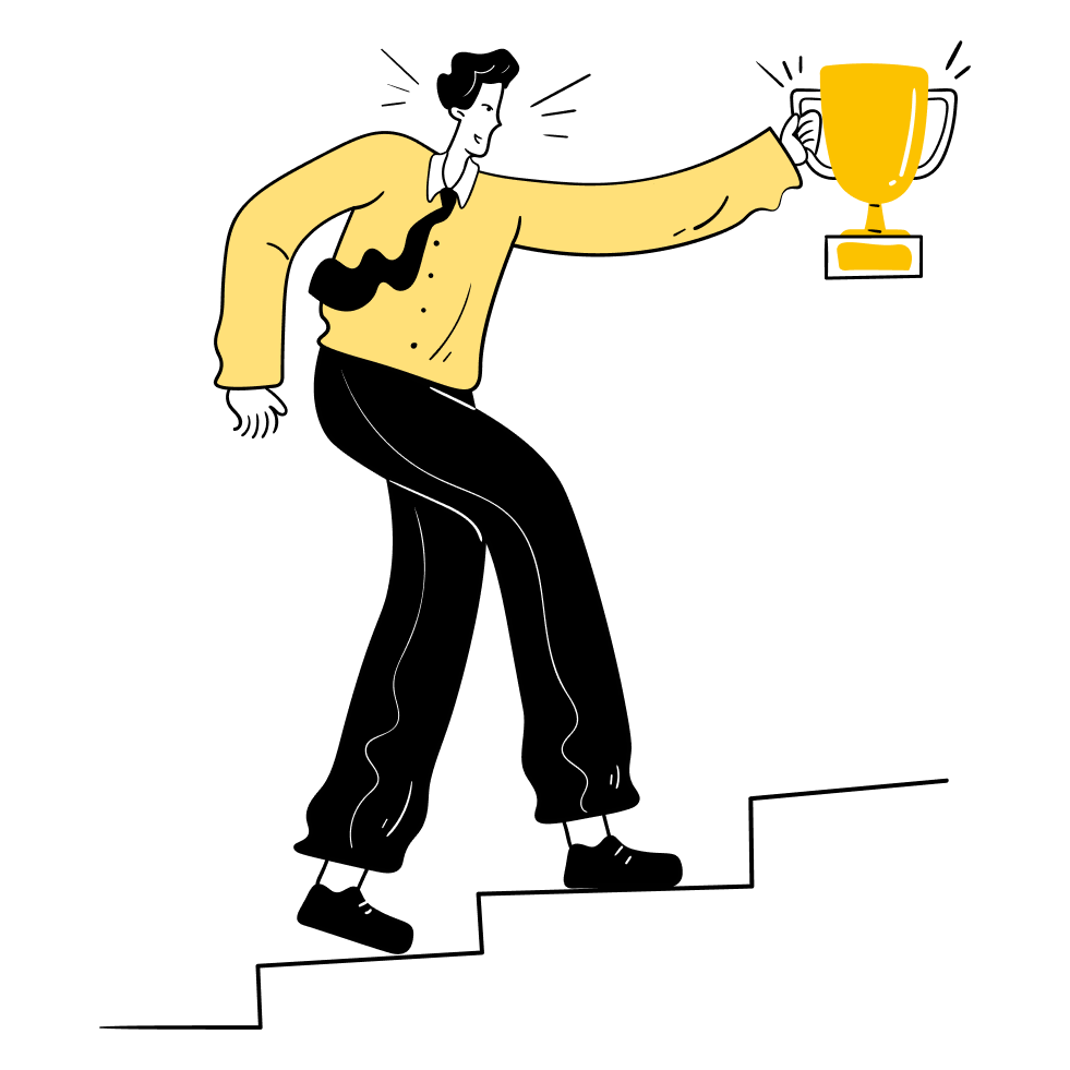 businessman-climbing-career-ladder-for-career-success